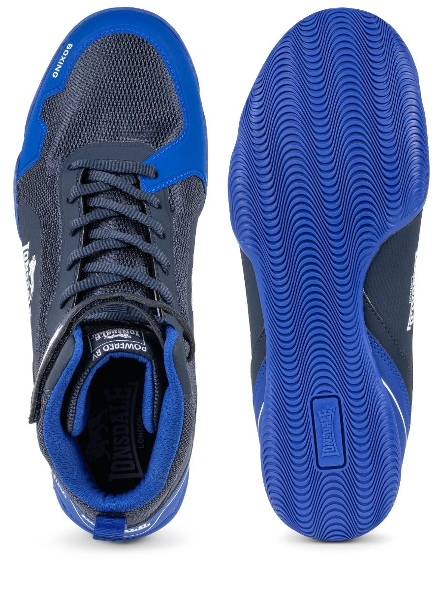 Lonsdale box topánky Rufford, čierno modré