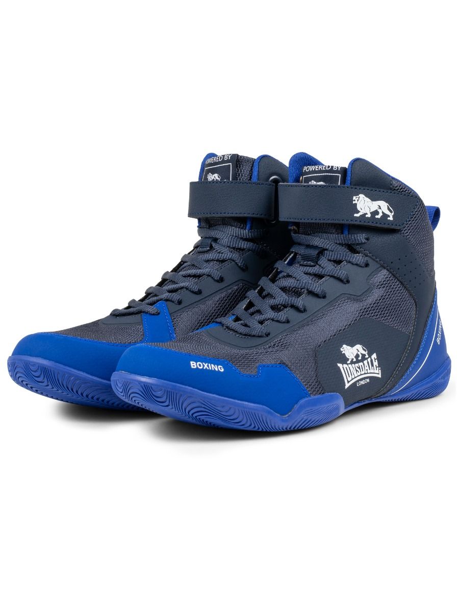 Lonsdale box topánky Rufford, čierno modré