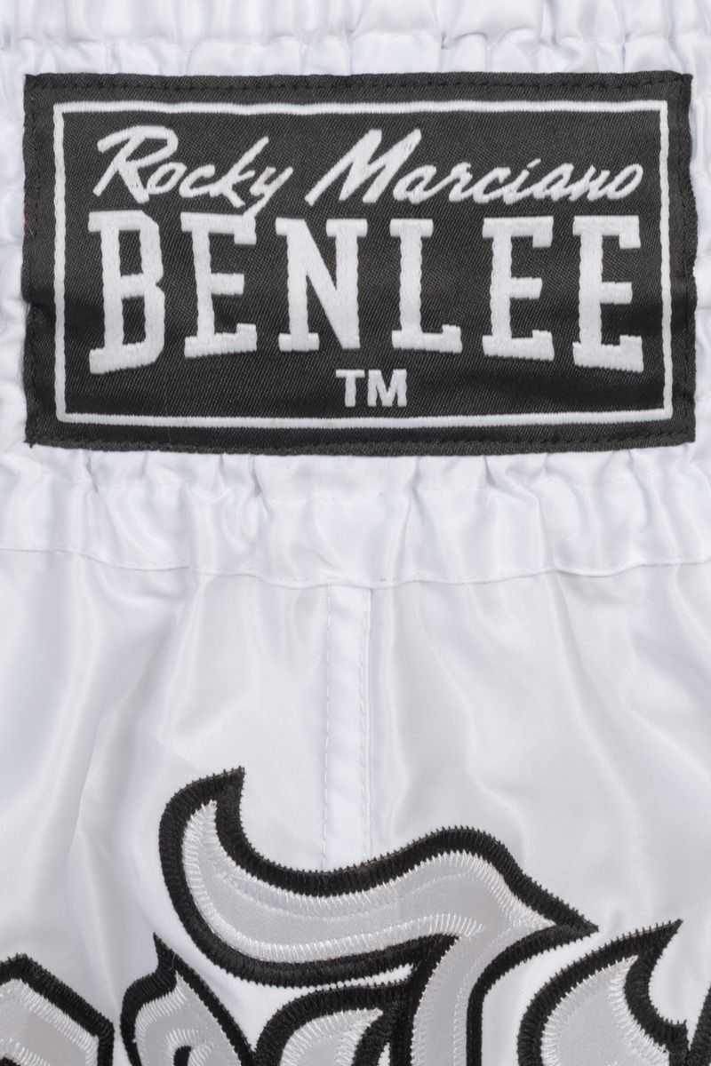 Ben Lee men's Muay Thai shorts Goldy, white