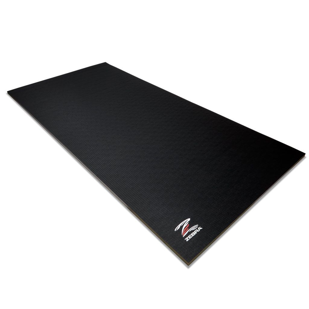 Zebra Exercise Mat Home Roll Out, Black