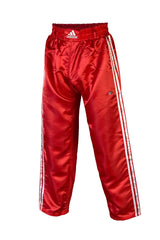 Adidas saténové kickbox nohavice Contact, červené