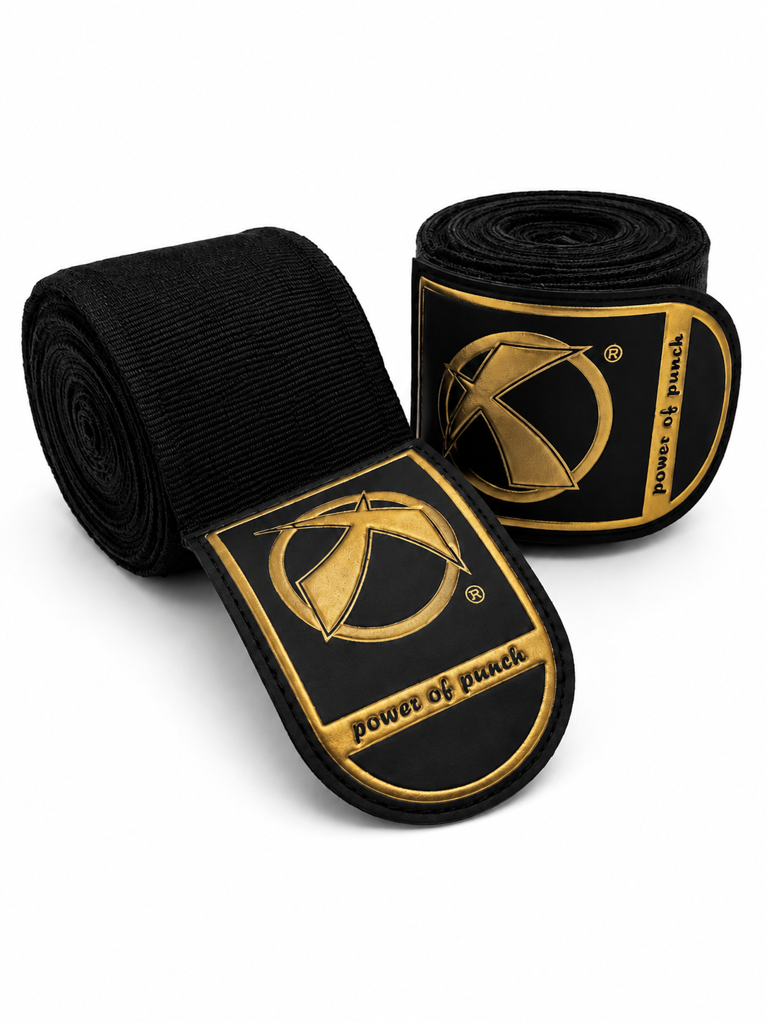 Katsudo Elastic Boxing Hand Wrap Path PRO 2pcs, Black-Gold