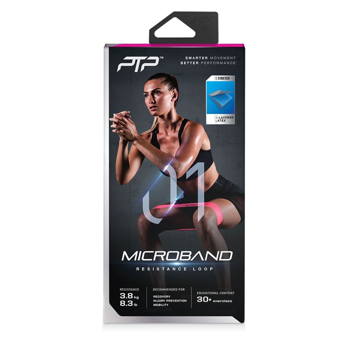 PTP Resistance Band Microband Ultralight, Pink