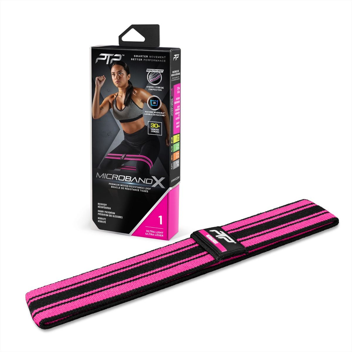 PTP Resistance Band MicrobandX Ultralight, Pink