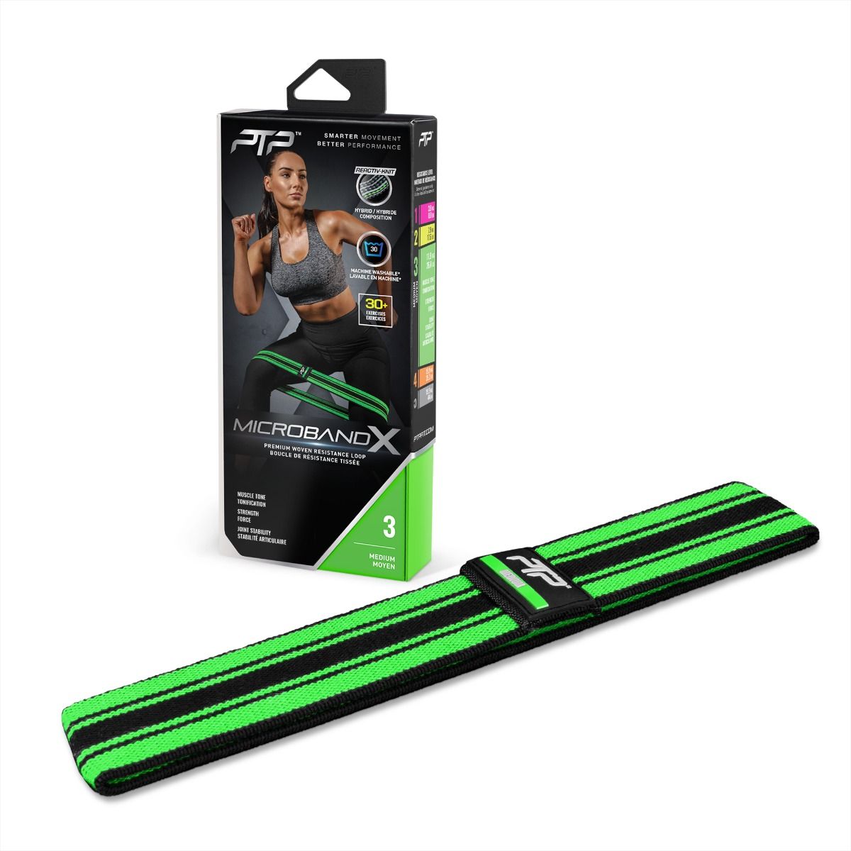 PTP Resistance Band MicrobandX Medium, Green
