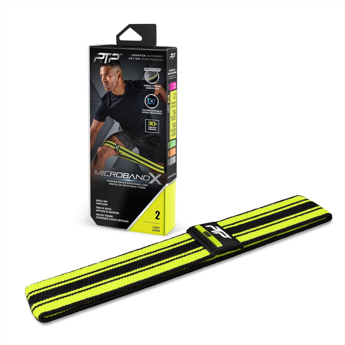 PTP Resistance Band MicrobandX Light, Yellow