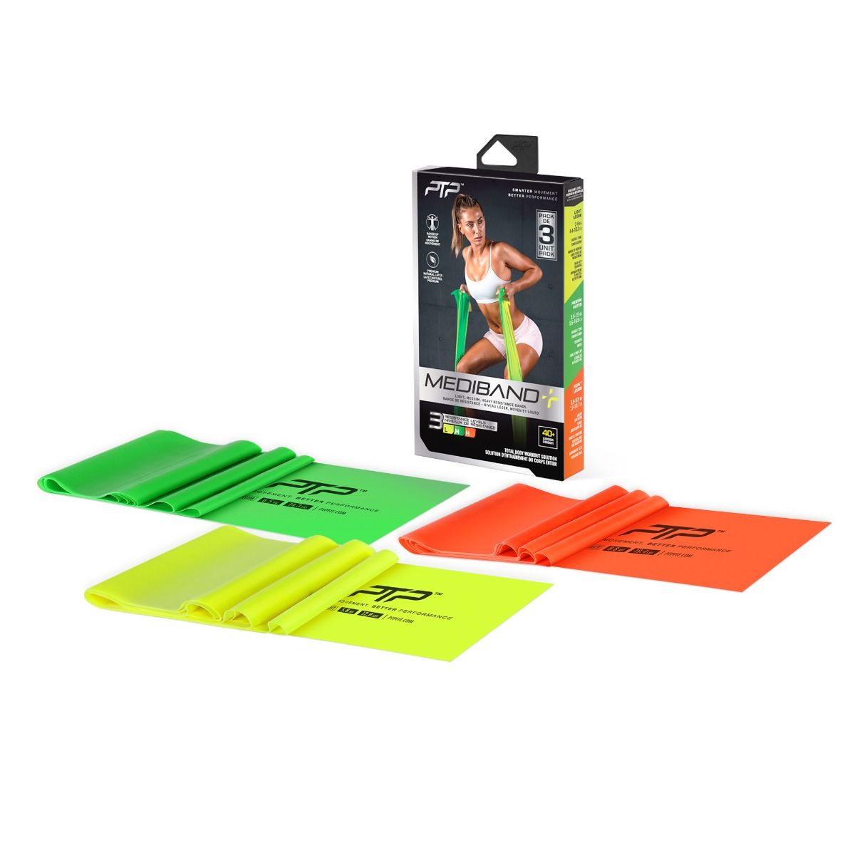 PTP Resistance Bands Mediband, 3pcs