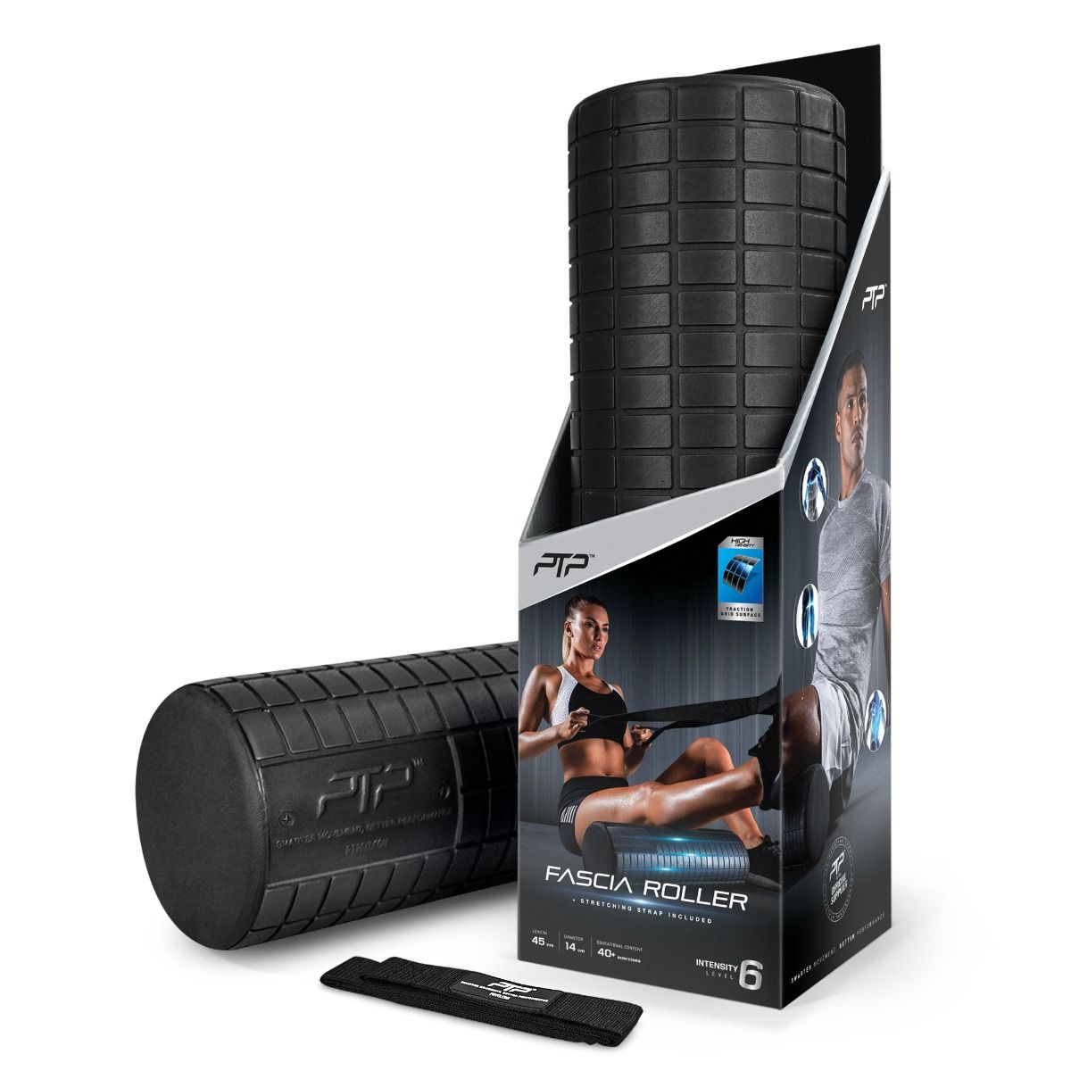 PTP Foam Massage Roller, Black