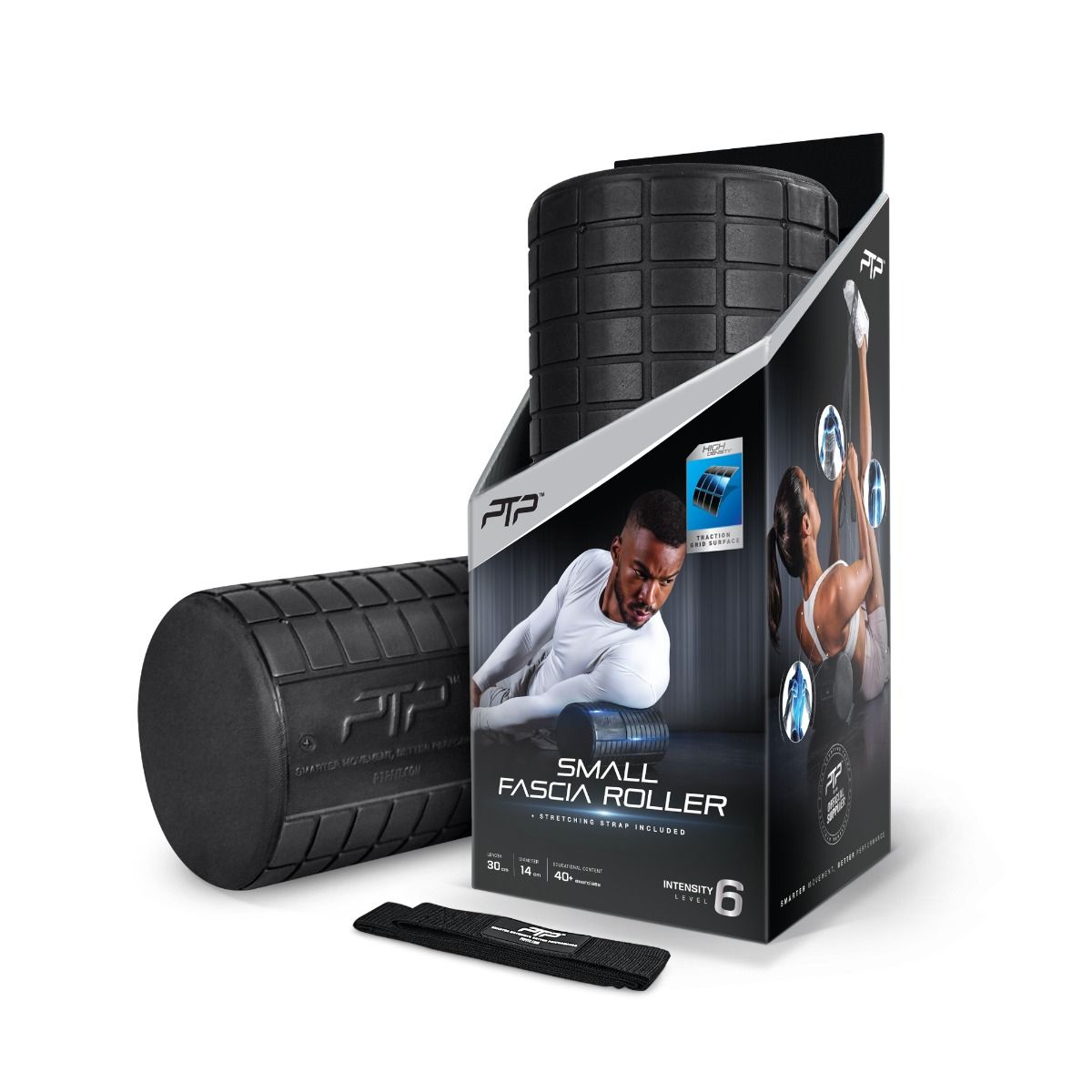 PTP Foam Massage Roller, Black