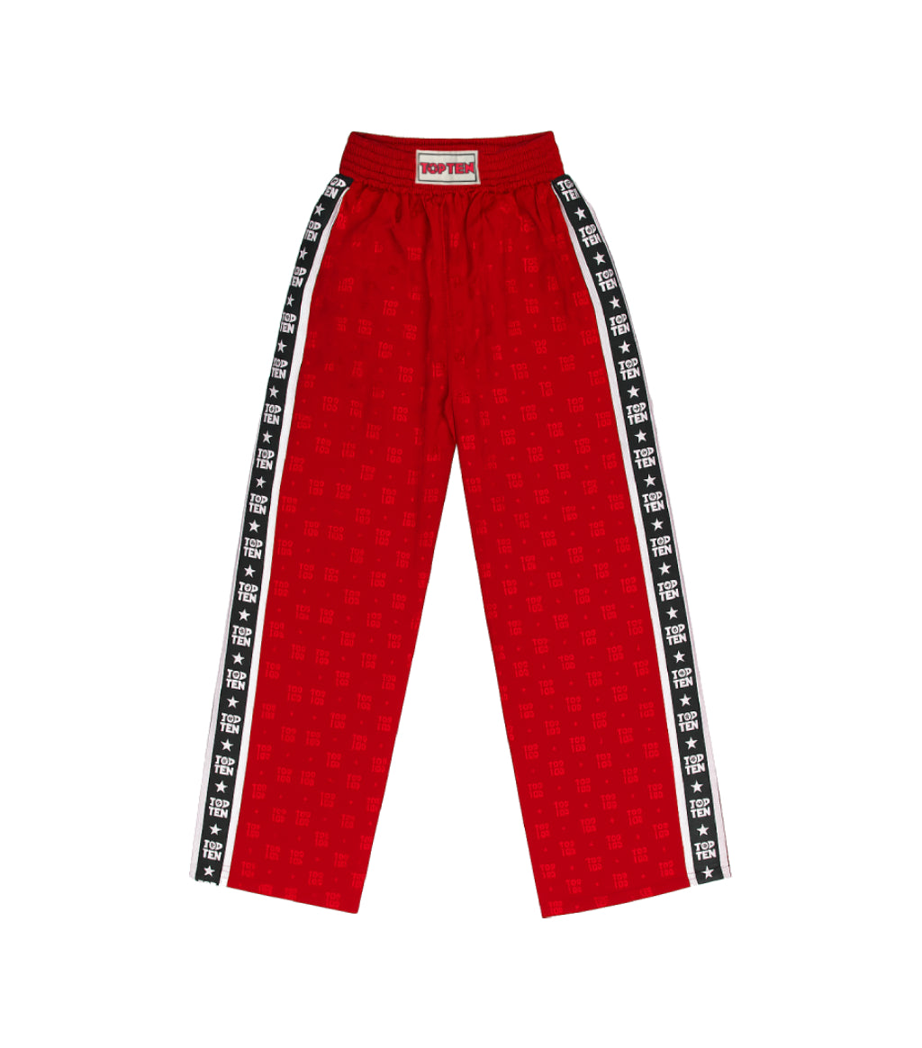 Top Ten kickboxing pants, red