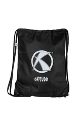 Katsudo Drawstring Gym Bag, Black