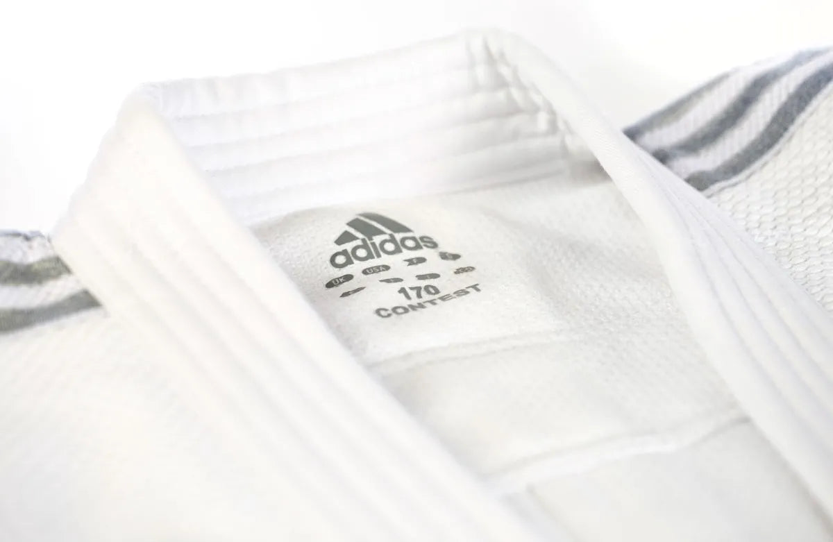Adidas JU Kimono Contest Silver 650g, White