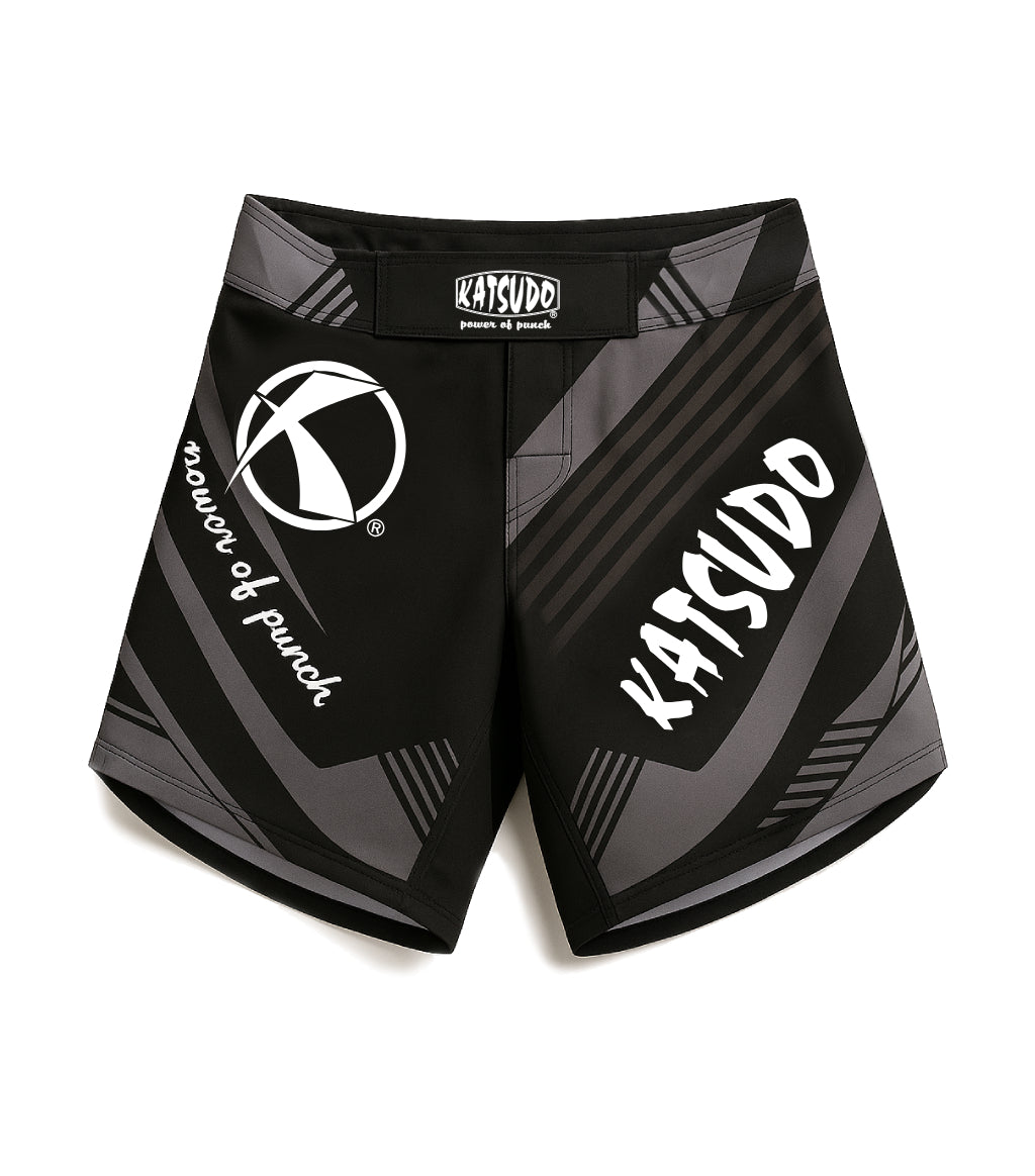 Katsudo MMA Shorts Cage, Black
