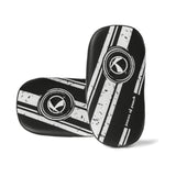 Katsudo Leather Arm Makiwara Curve 2pcs, White-Black