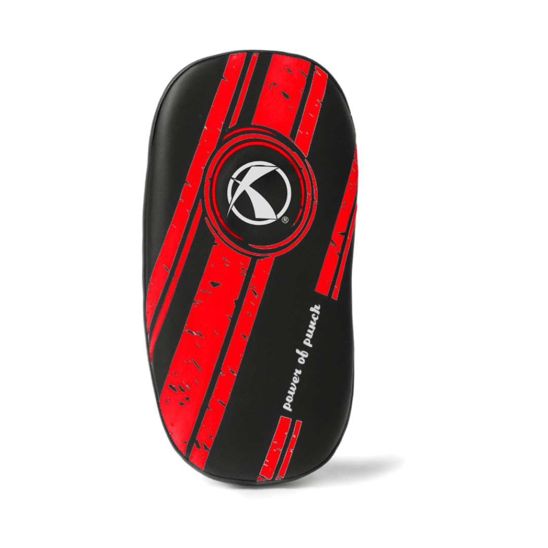 Katsudo Leather Arm Makiwara Curve 2pcs, Red-Black
