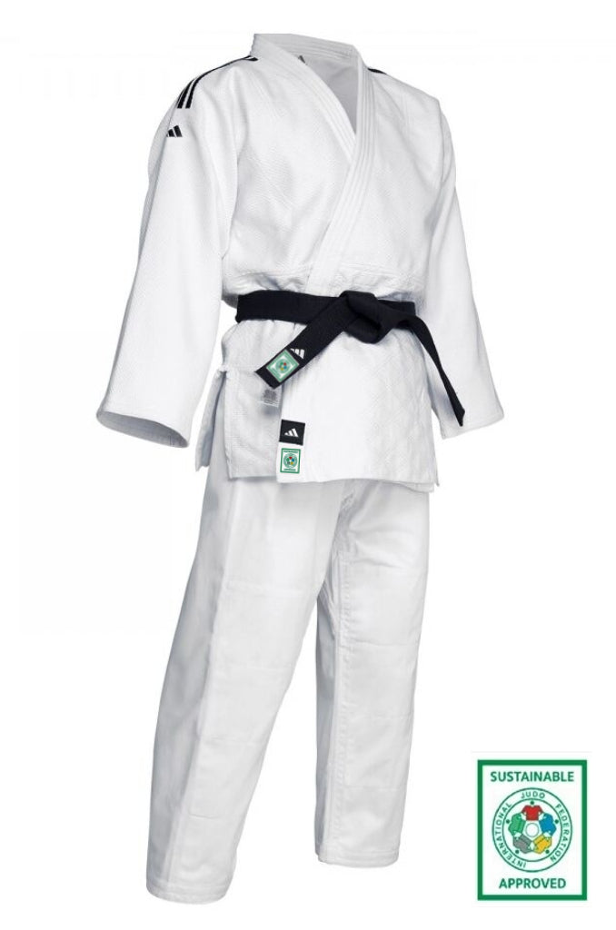 Adidas JU Kimono Champion III IJF Slim Fit 750g, weiß