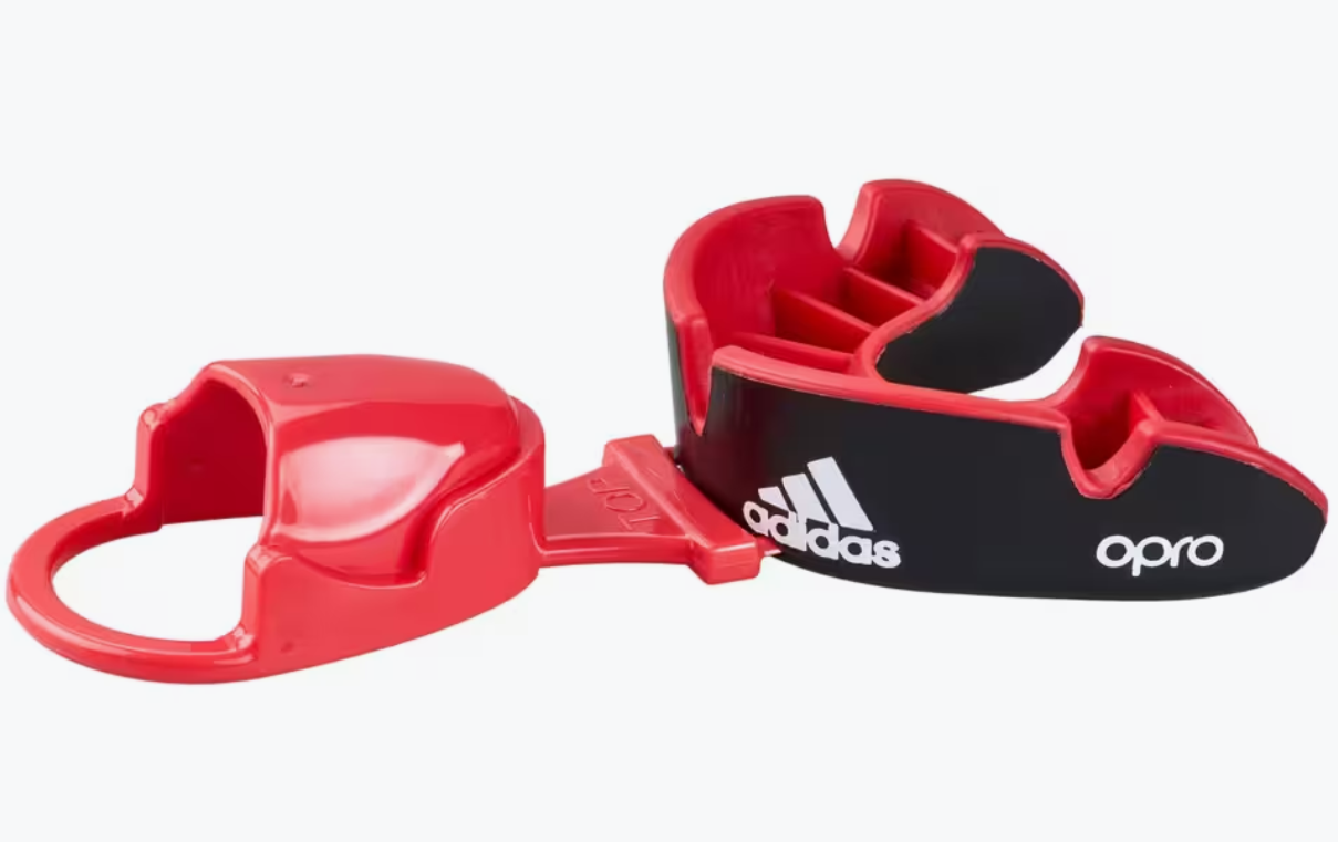 Adidas Mouthguard 4th Generation Opro Silver, Black-Red