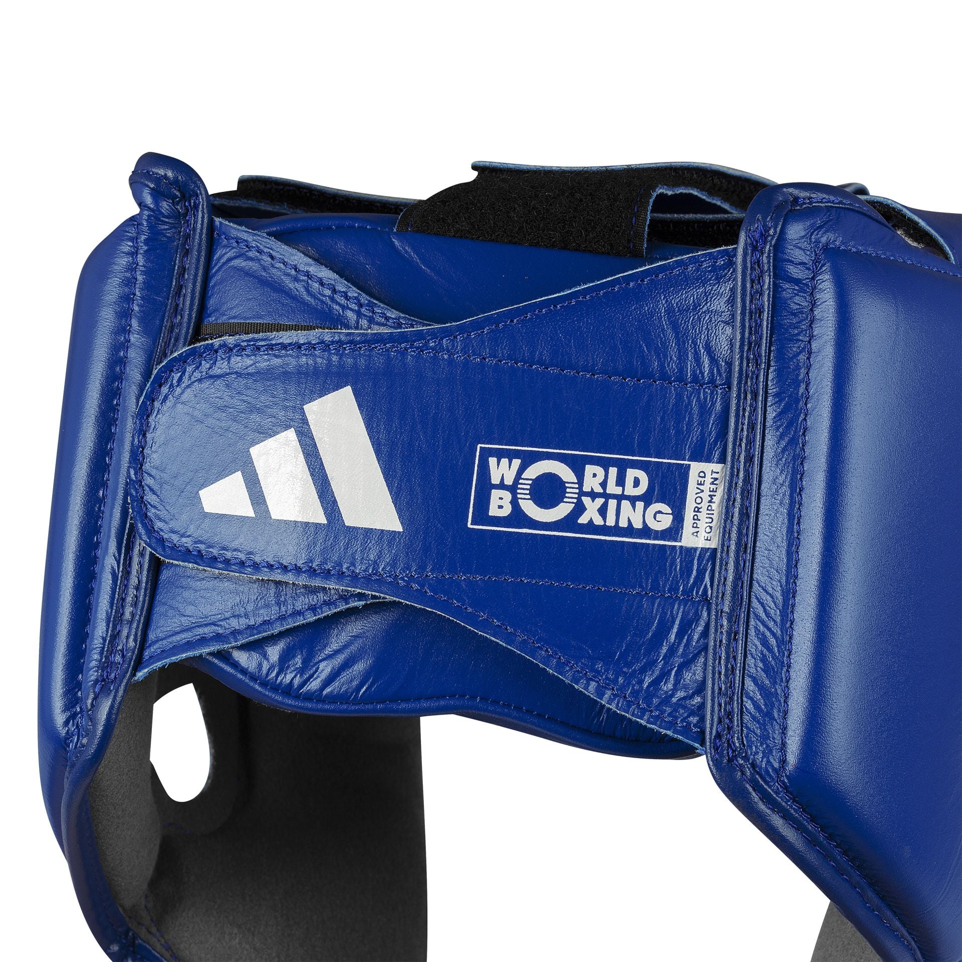 Adidas kožená boxerská prilba WOBHG1, modrá