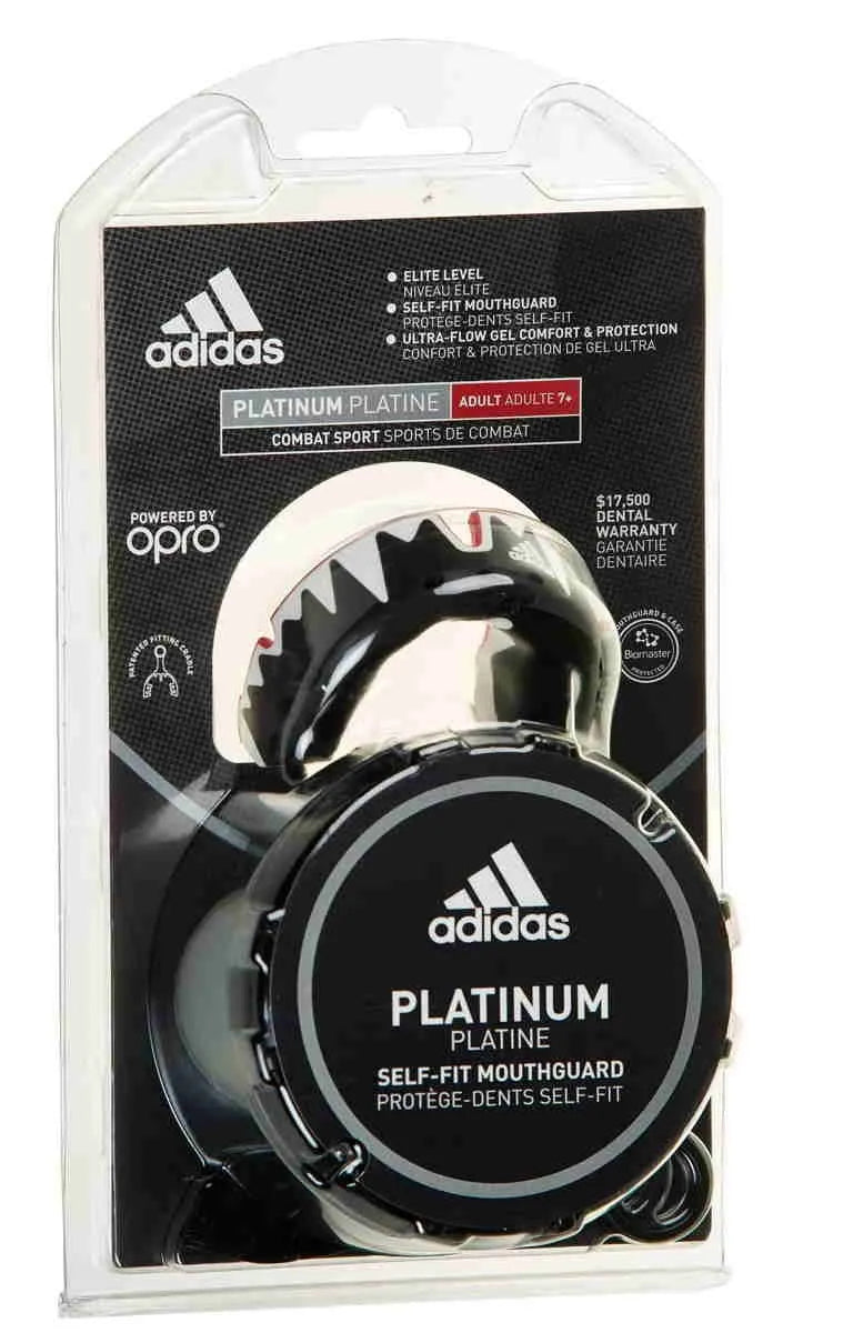 Adidas Mouthguard Opro Platinum, Red-Black-White