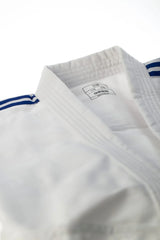 Adidas JU κιμονό με μαύρες ρίγες Club 350g, λευκό