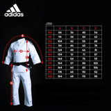 Adidas JU Kimono with Black Stripes Club 350g, White