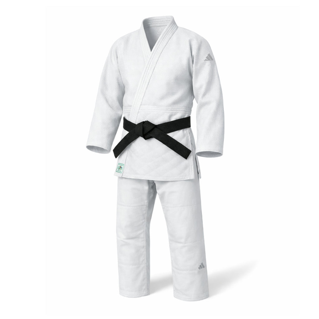 Adidas JU kimono Champion III IJF Regular fit 750g with logo, white