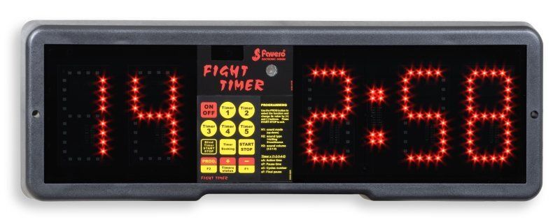 Favero Wall-Mounted Fight Timer, Black