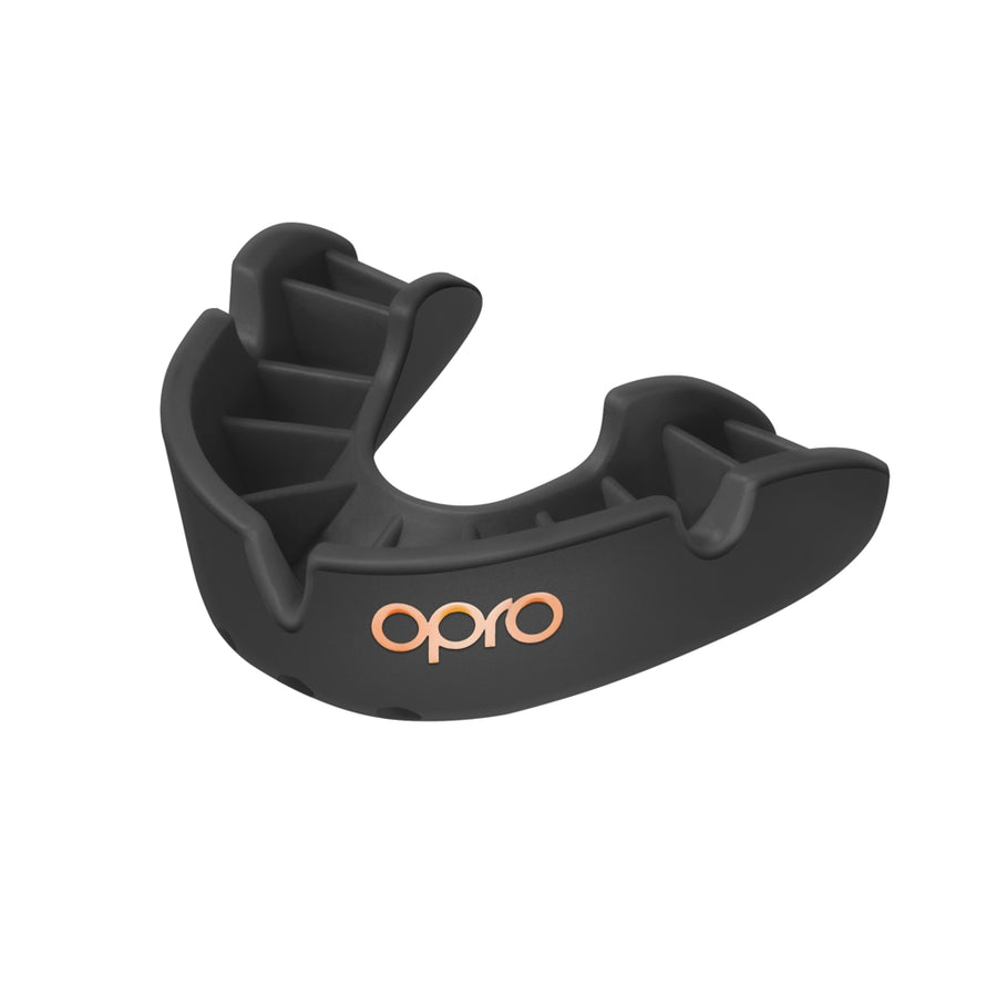 Opro Bronze Mouthguard, Black