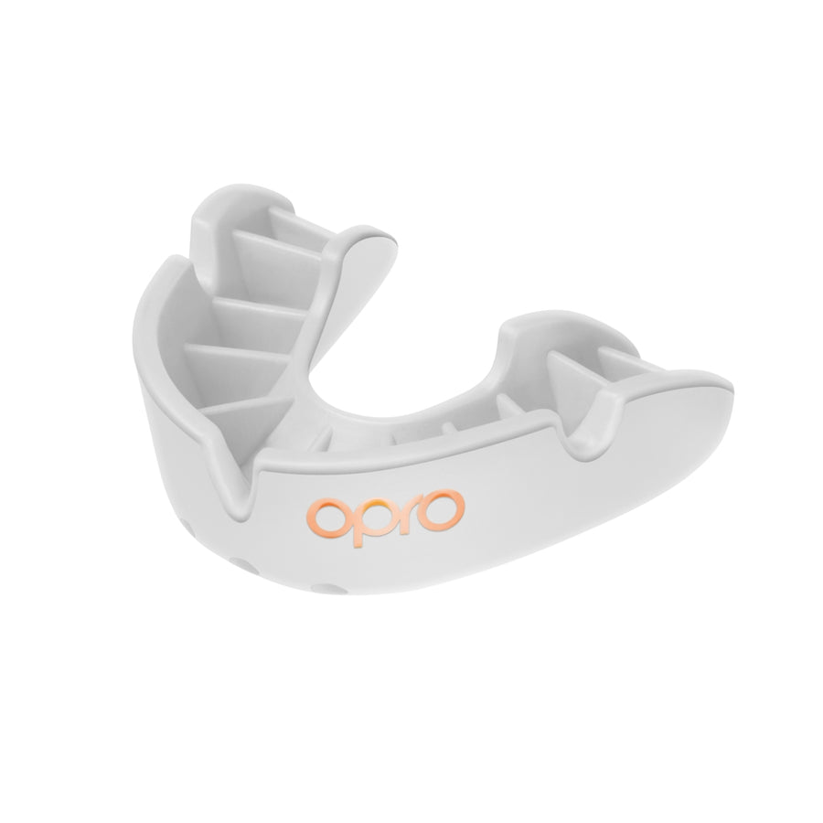 Opro Bronze Junior Mouthguard, White