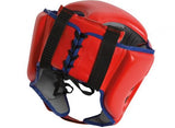 Adidas Leather Boxing Helmet Thai Pro, Red