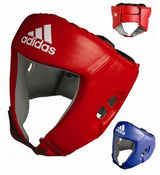 Adidas Leather Boxing Headguard AIBA 1, Red