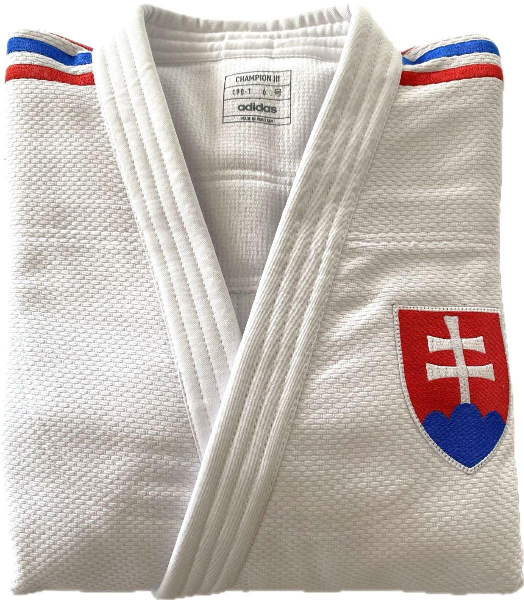 Adidas JU Kimono Champion III SVK Slim Fit 750g, White