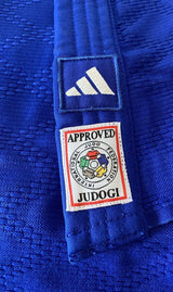 Adidas JU kimono Champion III SVK Slim fit 750g, modré