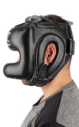 Zebra Box Helmet with Face Guard