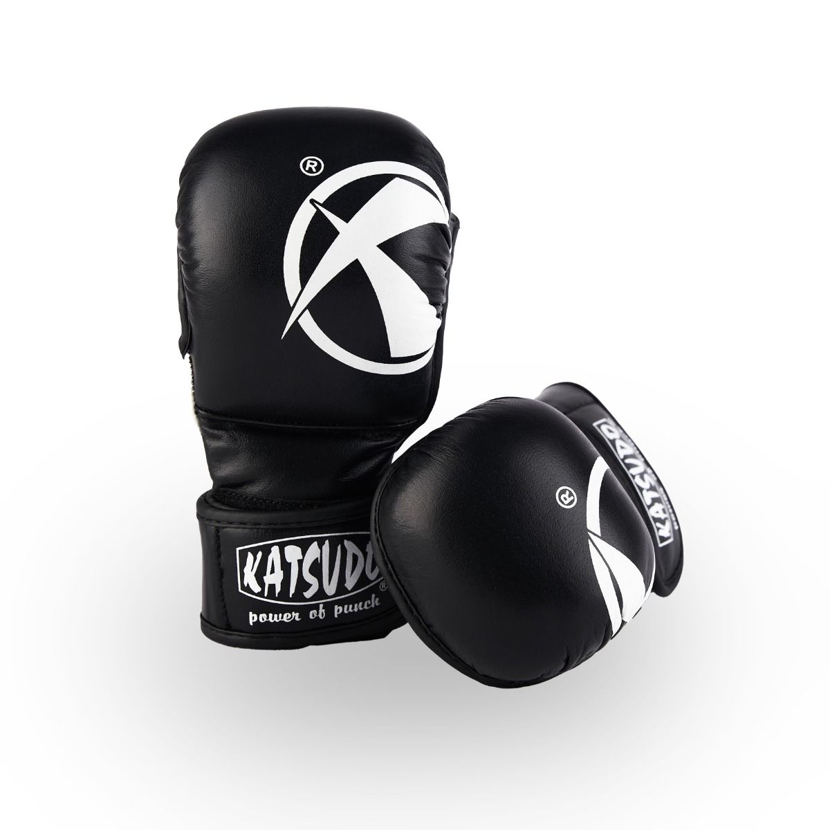 Katsudo mma rukavice Revenge, čierno biele