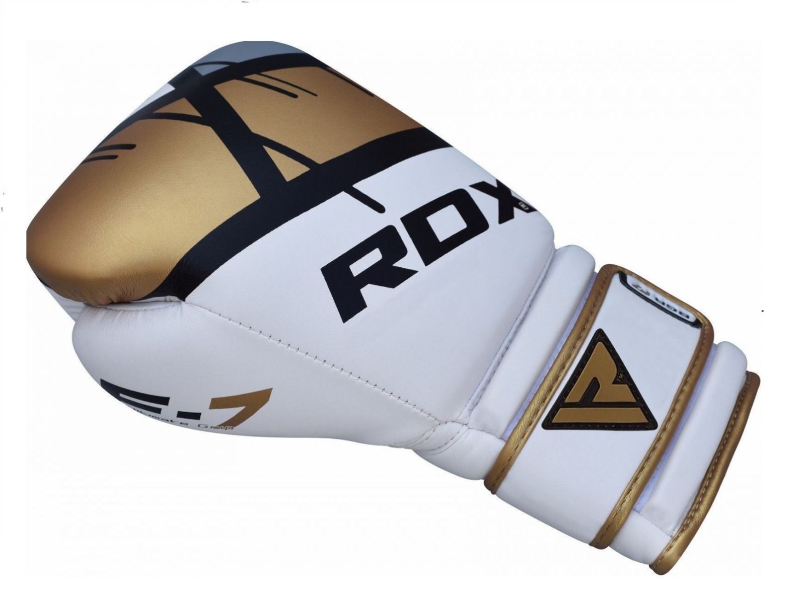 RDX F7 Boxing Gloves, White-Gold