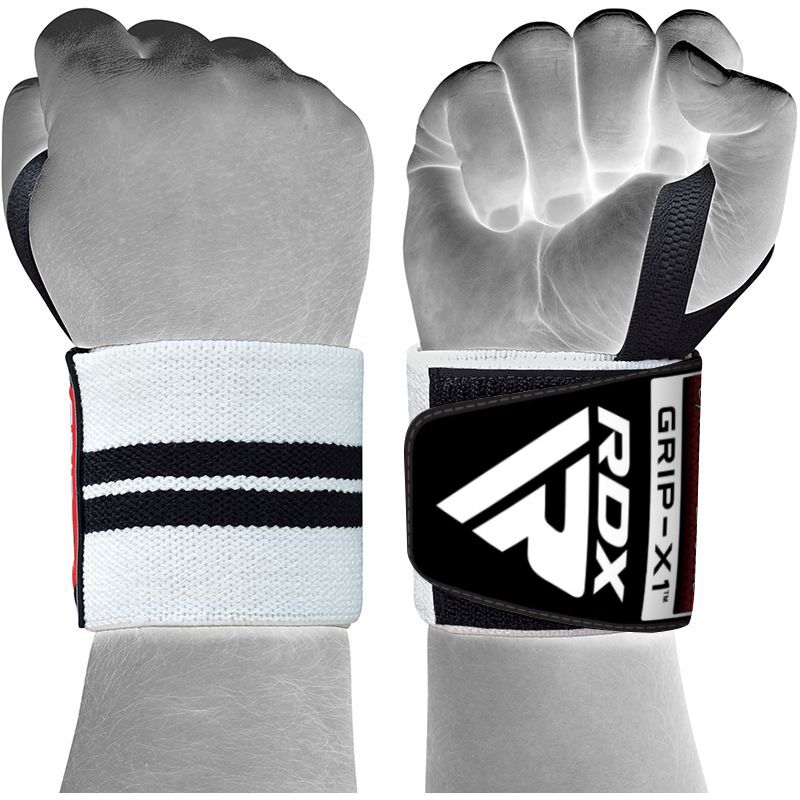 RDX Gym Wrist Wraps Plus, Black-White