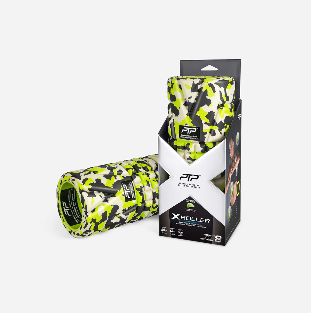 PTP Foam Massage Roller, Neon Camo