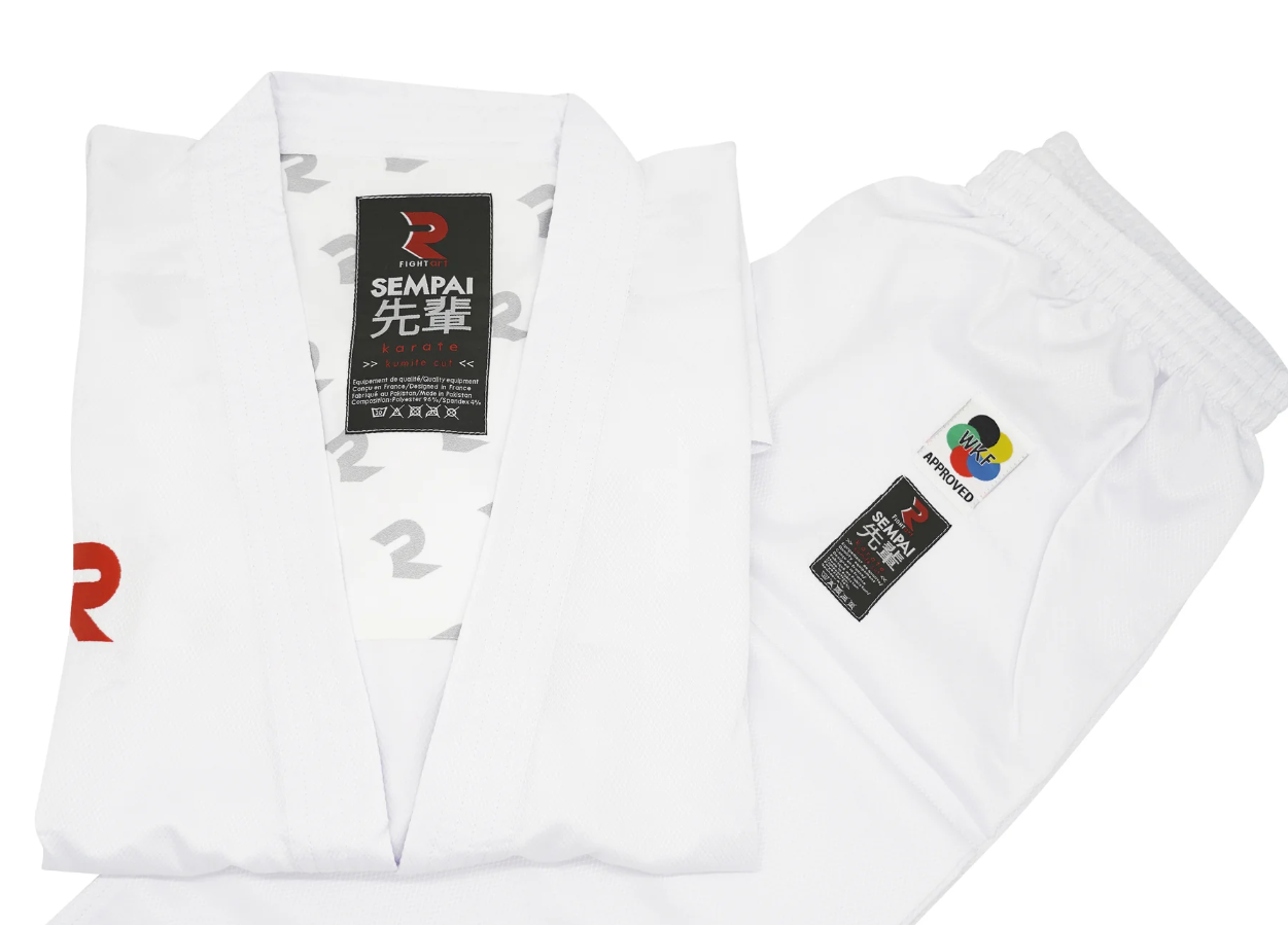 Fight Art KA kimono Sempai WKF 120g, biele