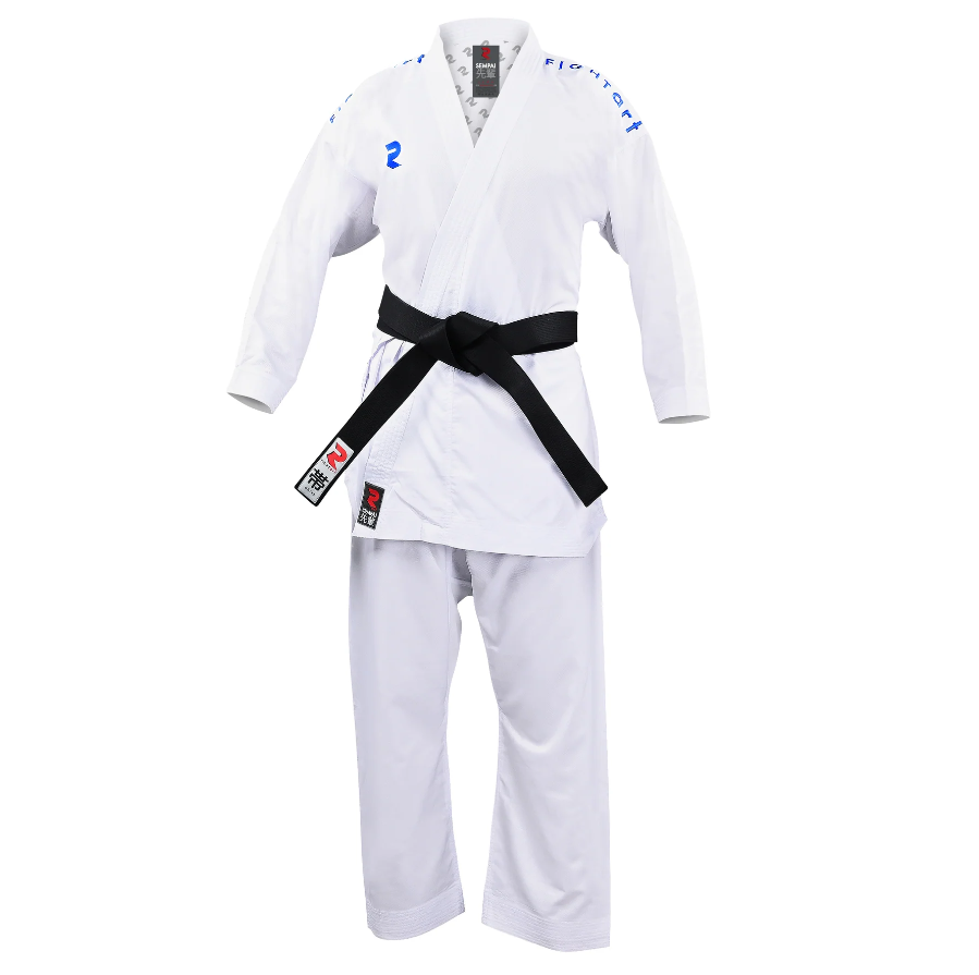 Fight Art KA kimono Sempai WKF 120g, modré znaky