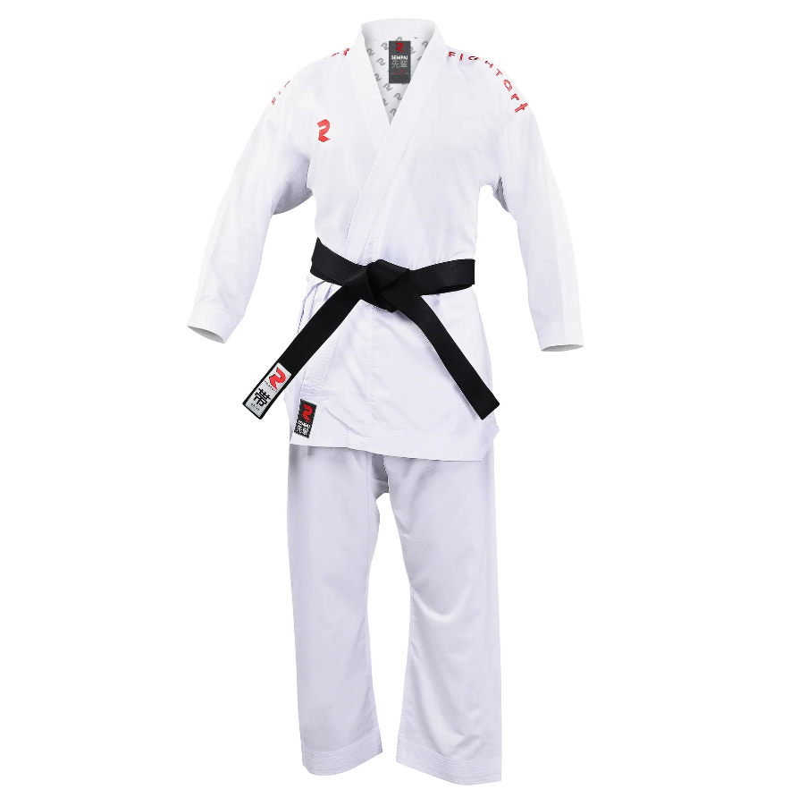 Fight Art KA kimono Sempai WKF 120g, červené znaky