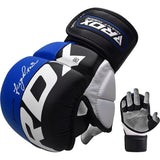 RDX MMA Sparring Gloves T6, Blue-Black