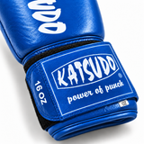 Katsudo boxing gloves with target pad Champ III, blue