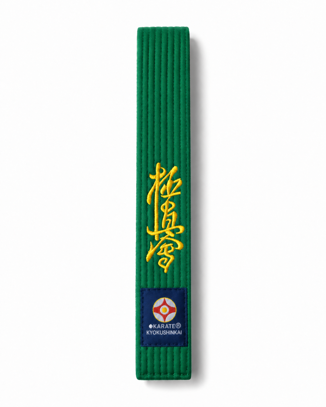 Katsudo Kyokushin karate belt, green