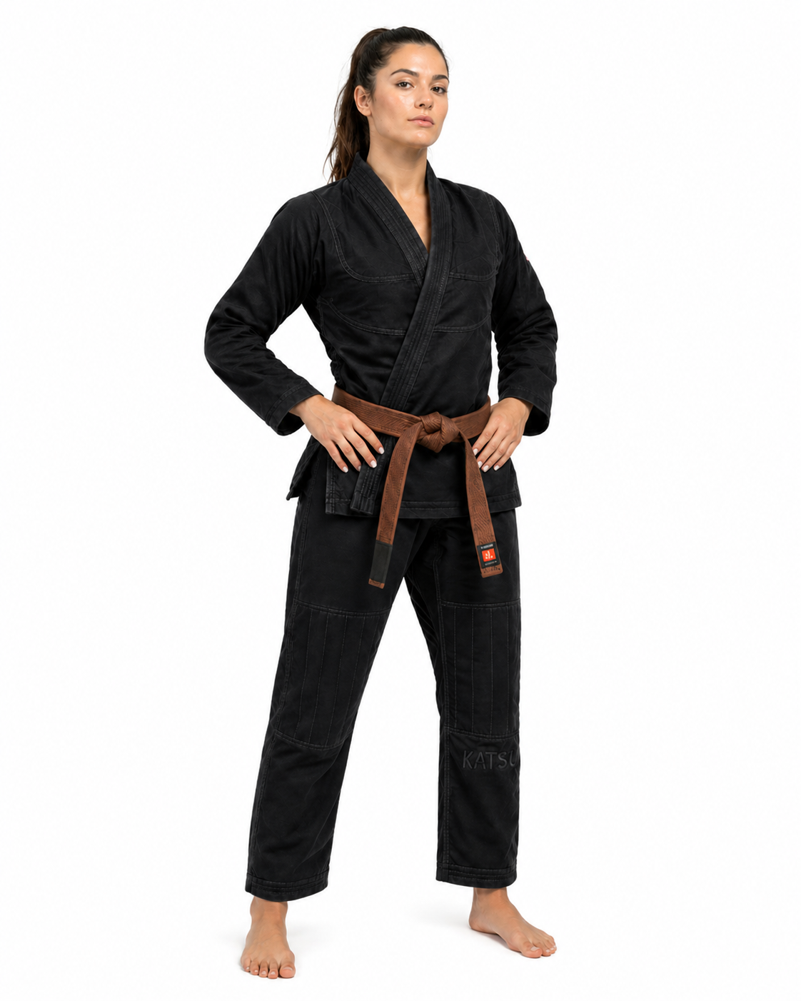 Katsudo Yori dámske Jiu Jitsu kimono 550g, čierne